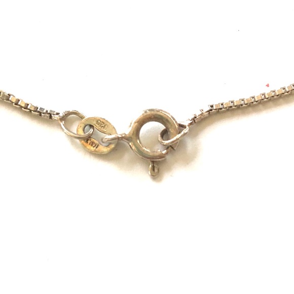 SOLD Navajo Sterling Turquoise Eagle Leaf Pendant - Picture 4 of 5